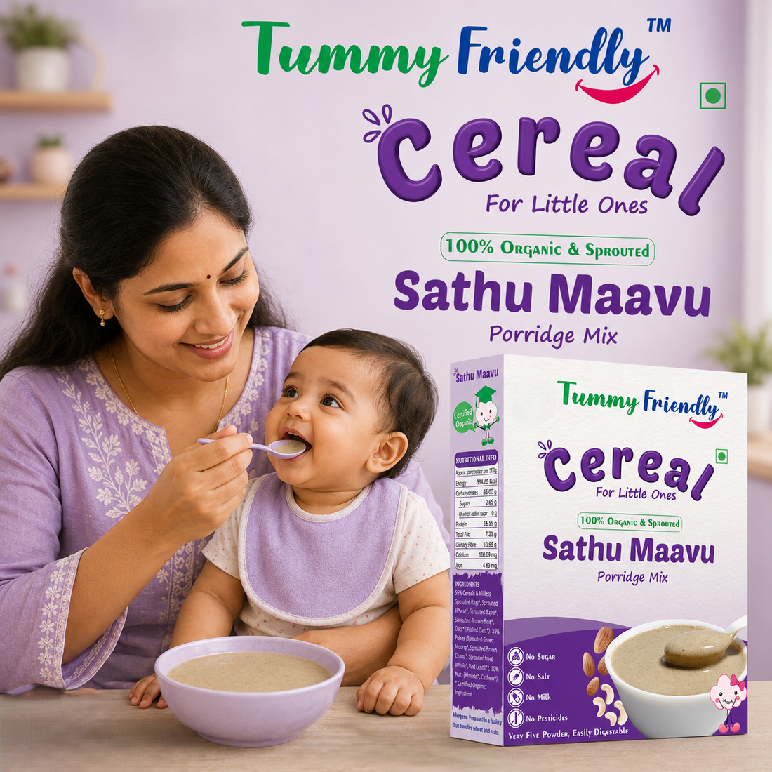 Sathu maavu for babies: traditional recipe & modern shortcut