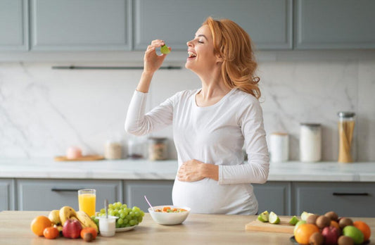 A mother preparing fresh food in a kitchen – traditional Indian postpartum diet