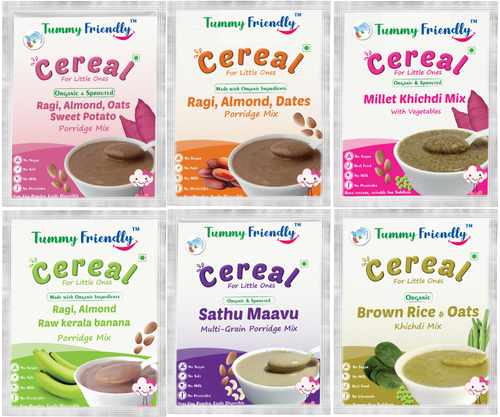 Organic Baby Food For Toddlers 1+ Year, 6 Trl, Dry Fruits Powder for Baby Kids Cereal- 300gm – 6 Packs – 50g Each