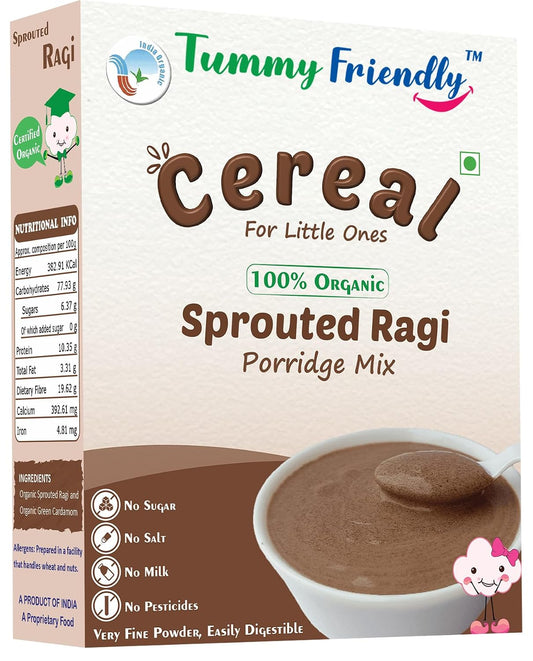 Organic Sprouted Ragi Porridge Mix – TummyFriendly Foods