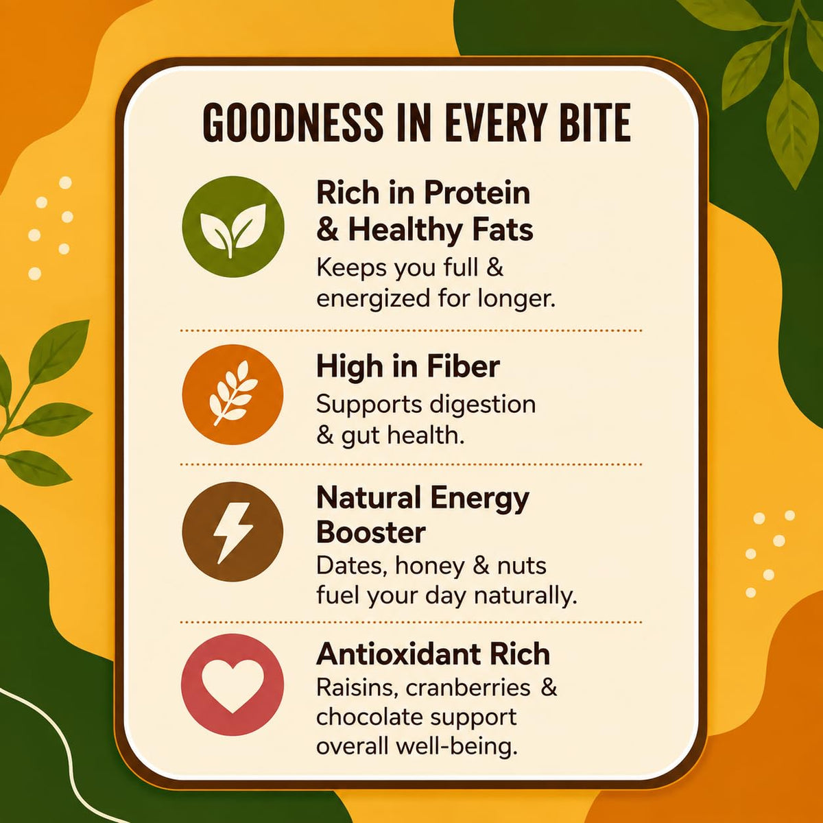 Dry Fruit Bars pack of 8 – goodness in every bite