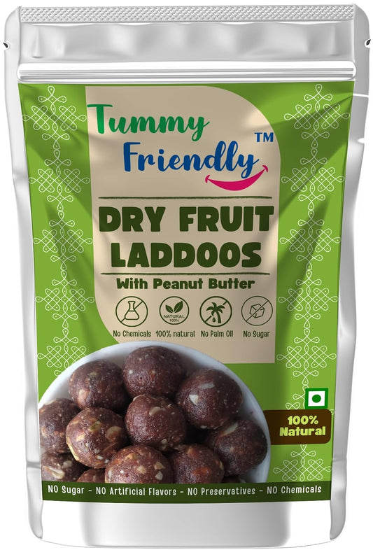 Peanut Butter Dry Fruit Laddus 100g – TummyFriendly Foods