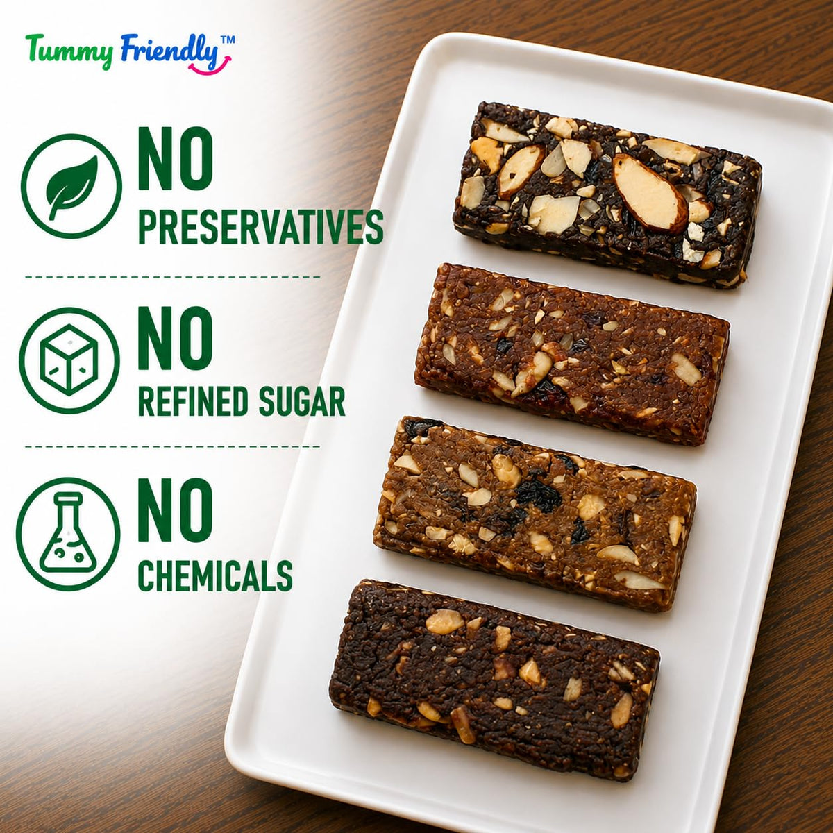 Dry Fruit Bars pack of 4 – no preservatives, no refined sugar