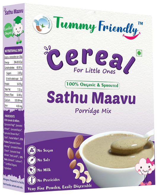 Organic Sprouted Sathu Maavu Porridge Mix – TummyFriendly Foods