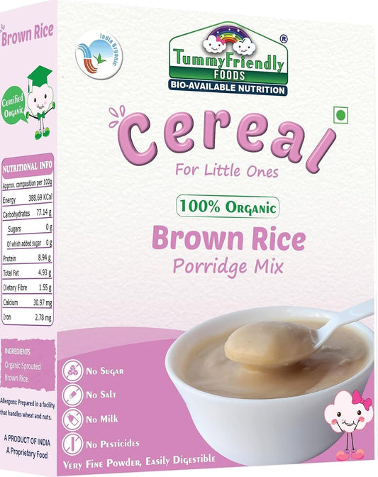 Organic Sprouted Brown Rice Porridge Mix – TummyFriendly Foods