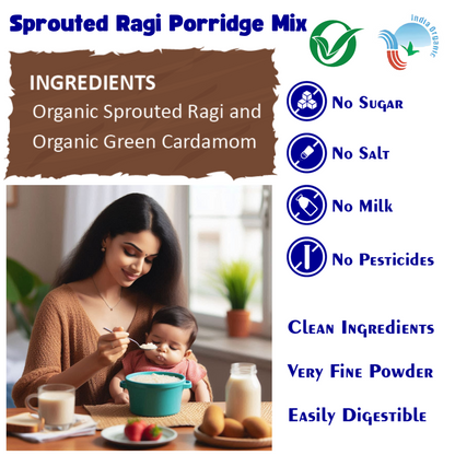 Organic Sprouted Ragi Porridge Mix