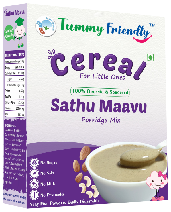 100% Organic Sprouted Sathu Maavu Porridge Mix