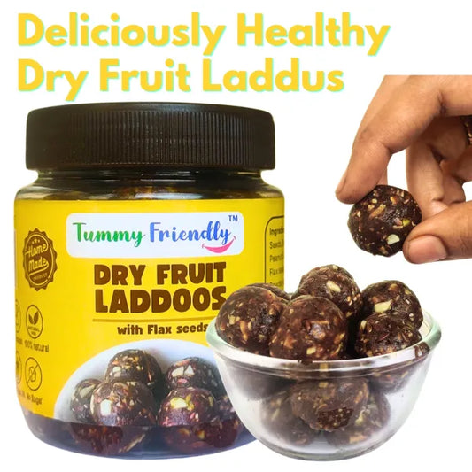 Dry Fruit Laddus with Flaxseeds – 300g