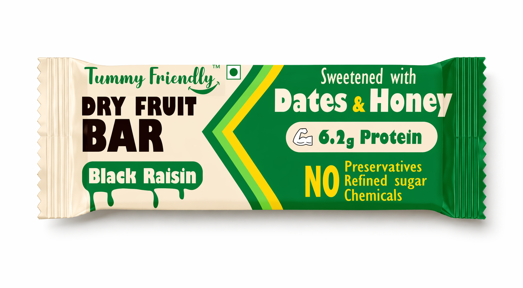 Black Raisins Dry Fruit Bar with Nuts & Seeds | No Refined Sugar Natural Energy Snack-35g