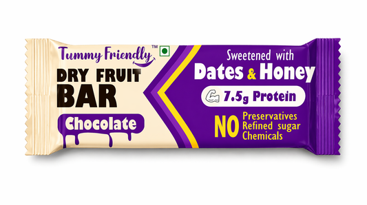 Chocolate Dry Fruit Bar with Nuts & Seeds | No Refined Sugar Natural Energy Snack - 35g