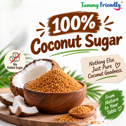 TFF-CoconutSugar |Sugar Alternative, Low Glycemic Index | Unrefined Natural Sweetener | Crafted from the Fresh Sap of Tall Trees