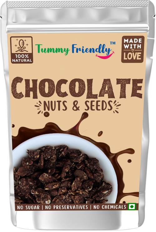 Chocolate Nuts and Seeds Mix – 100g. Healthy Snacks for kids & Adults