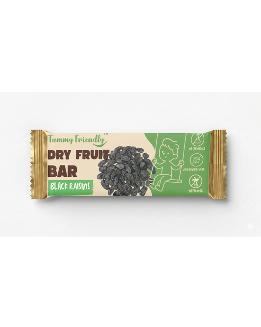 Black Raisins Dry Fruit Bar with Nuts & Seeds | No Refined Sugar Natural Energy Snack-35g