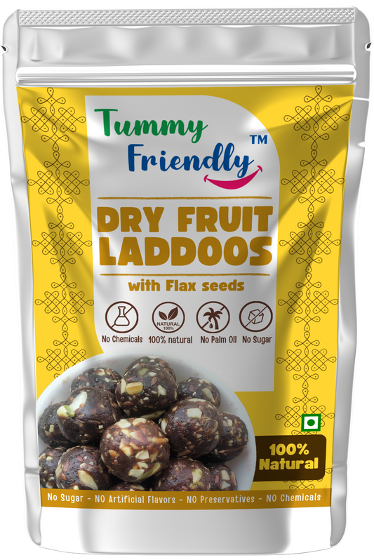 Dry Fruit Laddus with Flaxseeds – 100g