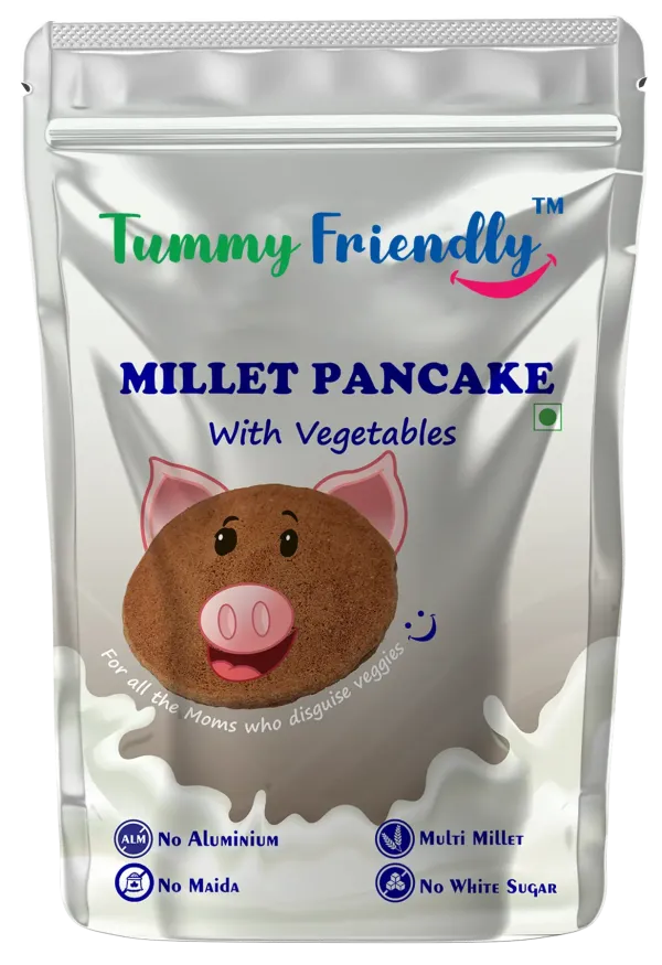 Aluminium-Free Veggie Pancake Mix | Millet Pancake Mix with Vegetables | Instant Breakfast Mix | 800g