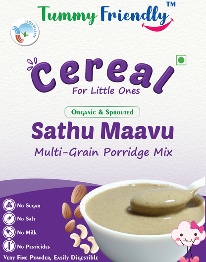 100% Organic Sprouted Sathu Maavu Porridge Mix