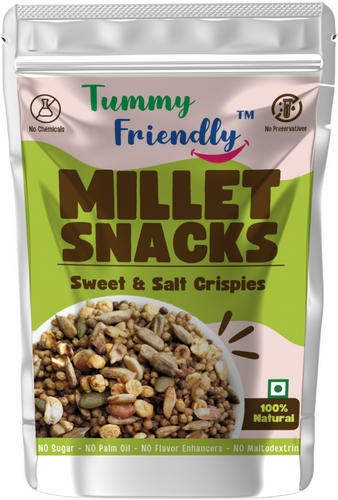 Sweet & Salt Millet Crispies | Healthy Puffed Snack