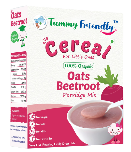100% Organic Oats, Beetroot Porridge Mix