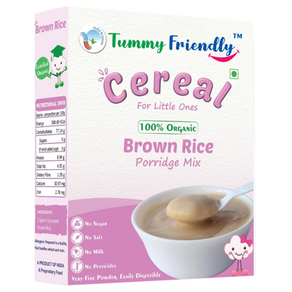 100% Organic Sprouted Brown Rice Porridge Mix