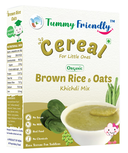 Organic Brown Rice and Oats Khichdi Mix With Vegetables For Toddlers