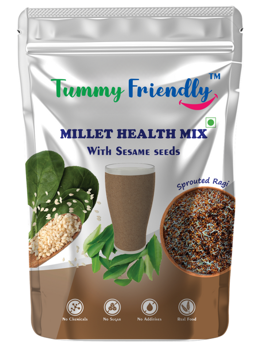 Organic Millet Health Mix with Sesame Seeds – 800 grams – Good for Calcium