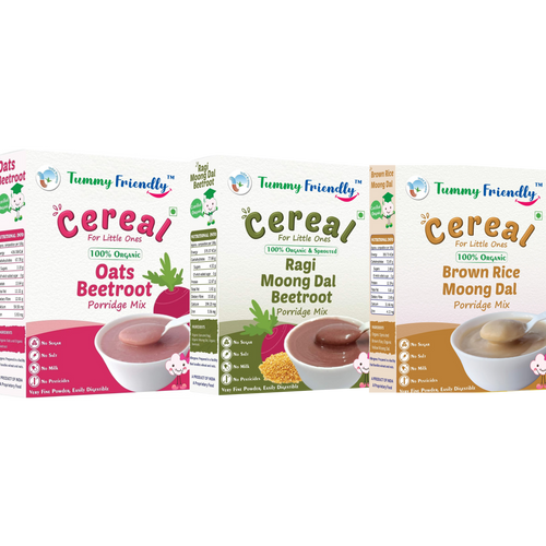Stage2 Combo – Certified Organic Porridge Mixes – 3 Packs, 200 grams Each Variety