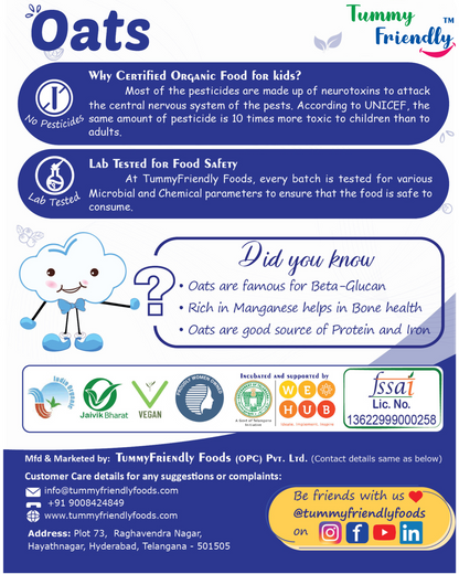 100% Organic Oats Porridge Mix