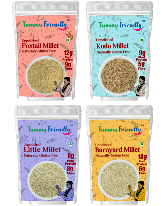 Millets Combo Pack-Little,Barnyard,Kodo,Foxtail(400 g each, Pack of 4)